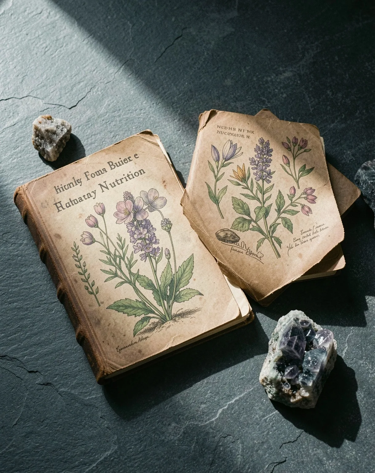 Textured archival materials representing our wellness repository
